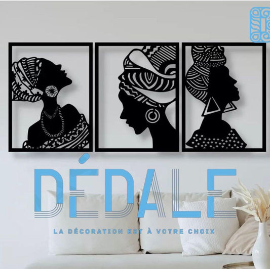 Élégance Africaine Triptyque